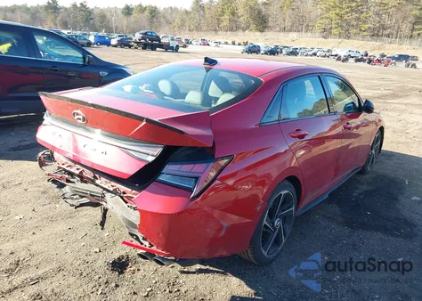 2022 Hyundai Elantra N Line z USA, uszkodzony, nr VIN KMHLR4AF8NU274880